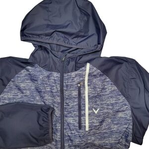 Callaway windbreaker full zip navy blue men's sz XL